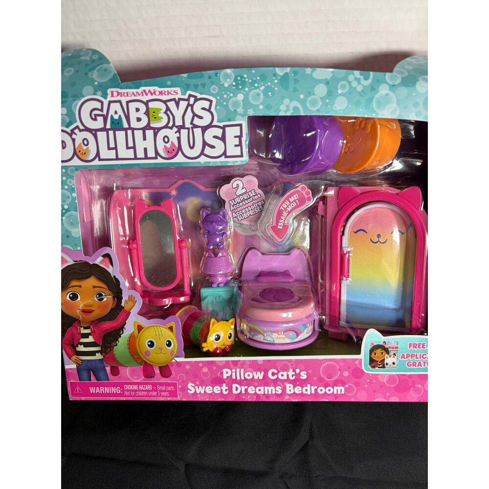 Gabby's Dollhouse Pillow Cat's Sweet Dream Bedroom